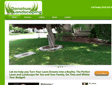 Tablet Screenshot of donohuelandscaping.com